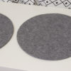 Zwei untersetzer aus Filz rund