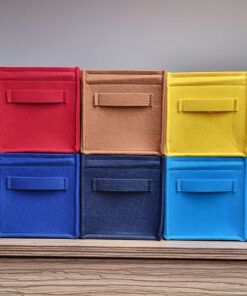 CD Korb, CD Aufbewahrung, CD Box, Moderne minimalistische stabile Filzkorb mit passgenauem Sitz für CDs in vielen Farben